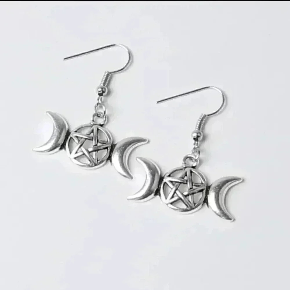 Wicca moon Star hot Earring